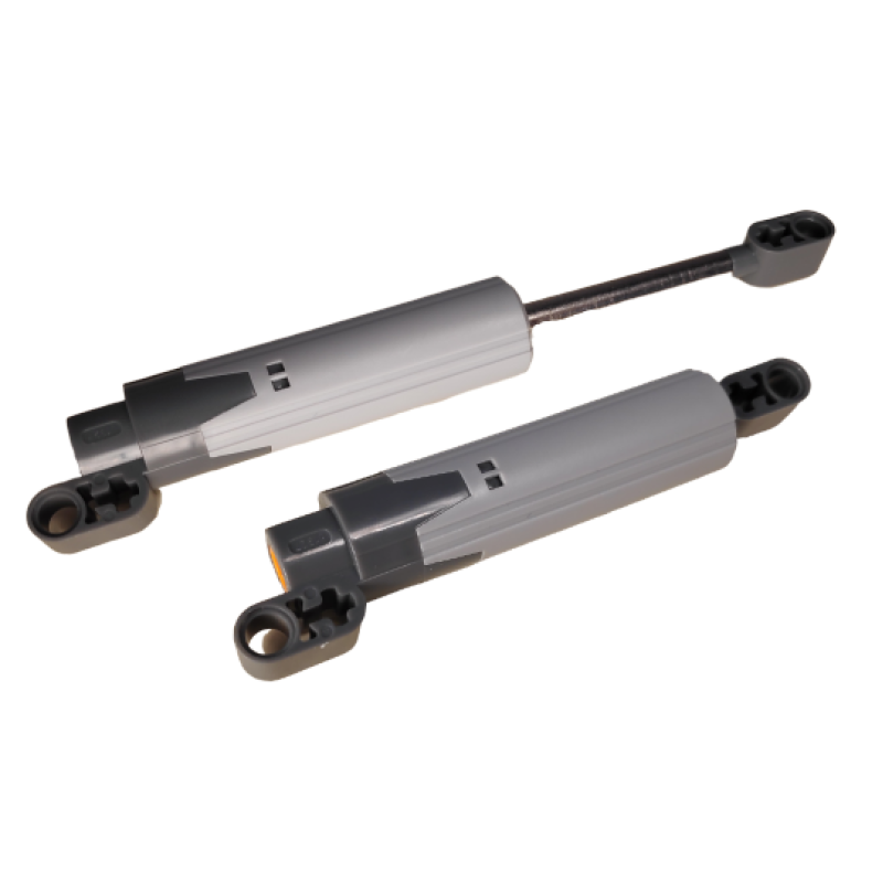 technic uitschuifbare as met dark bluish gray uiteinden